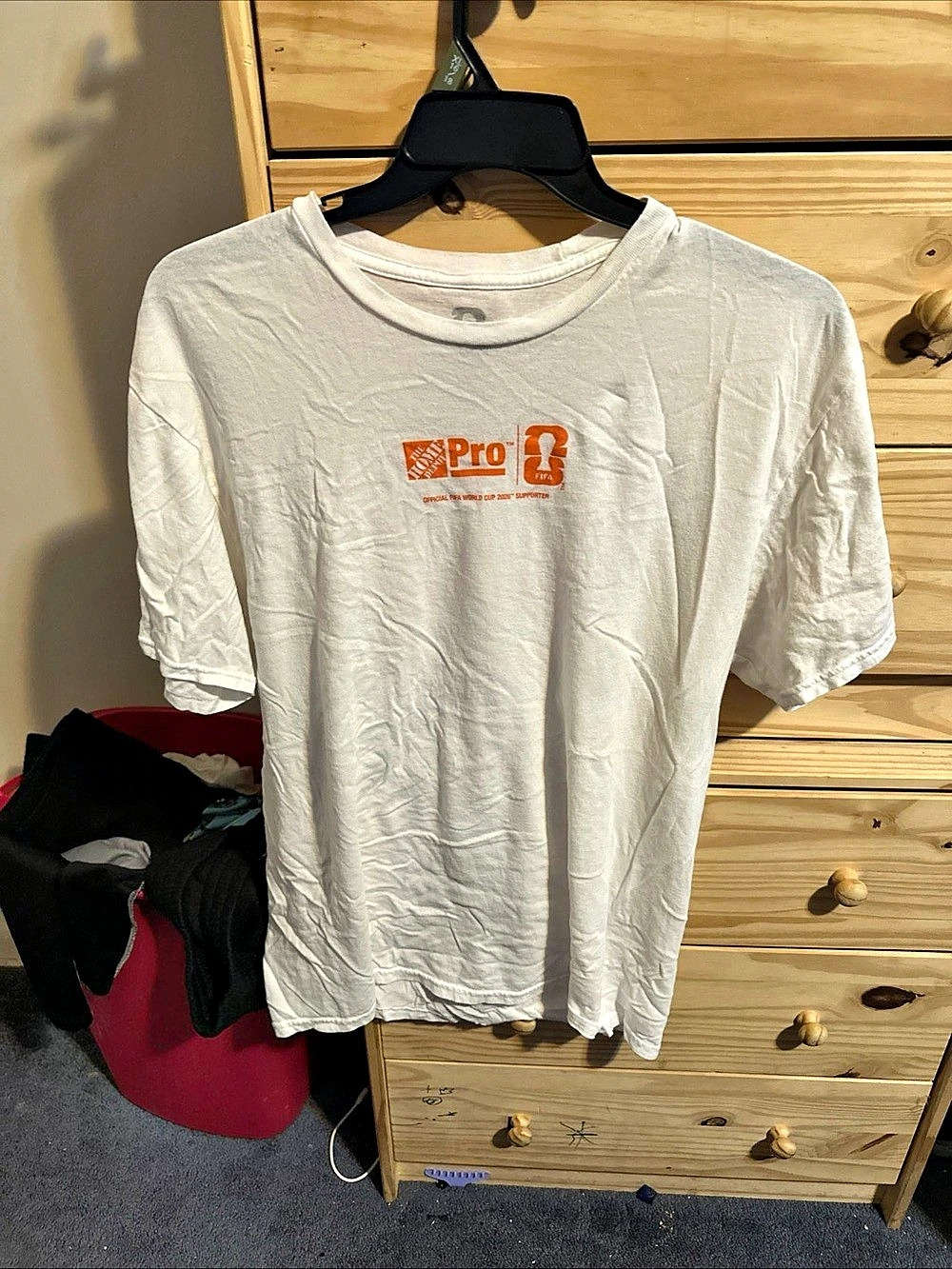 Pro Wrestling Tees Graphic Logo Tee in White Size Large